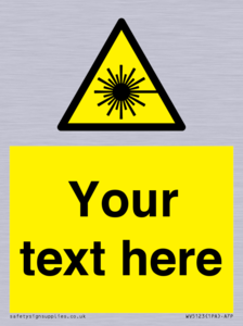 Custom Laser Hazard Sign